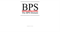 Desktop Screenshot of bps.co.uk